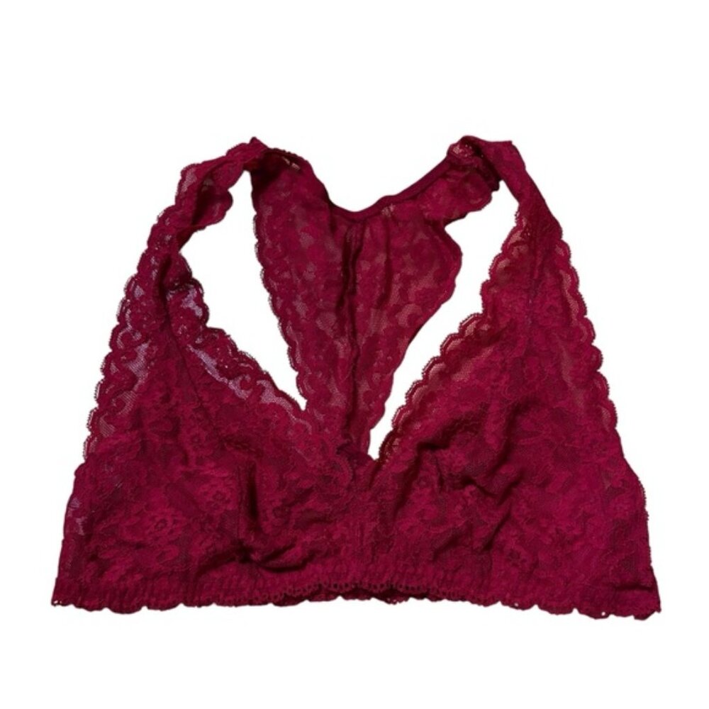 Victoria's Secret Red Lace Bralette Size Medium